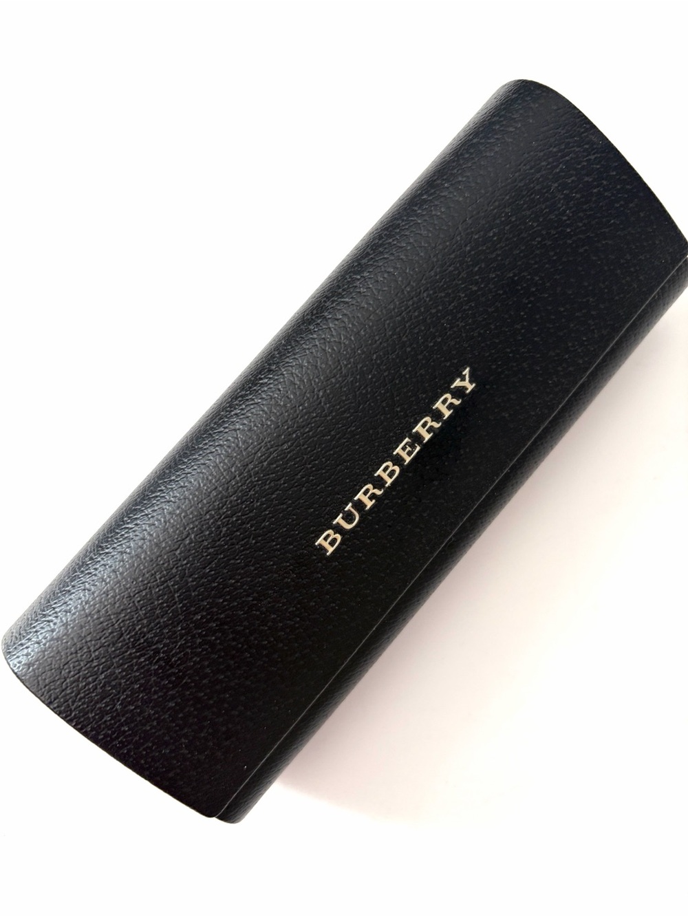 Burberry Black Hard Eyeglass Sunglasses Case Pebbled Faux Leather